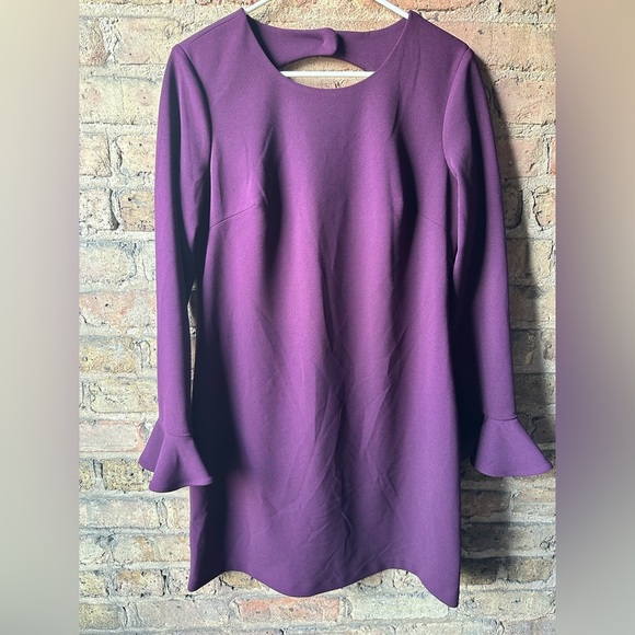 Calvin Klein Rich Purple Long Sleeve Dress - Picture 1 of 11